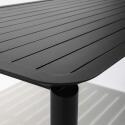 Rechteckiger Terrassentisch 185 x 92 cm und 8 Aluminiumstühle