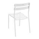 Rechteckiger Terrassentisch 185 x 92 cm und 8 Aluminiumstühle