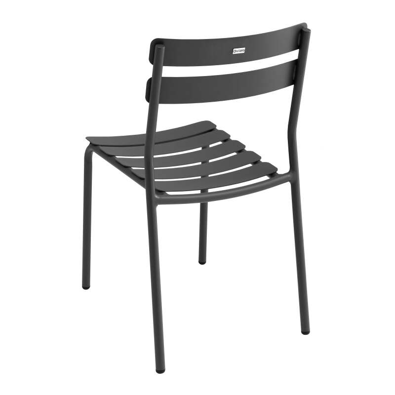 Rechteckiger Terrassentisch 185 x 92 cm und 8 Aluminiumstühle