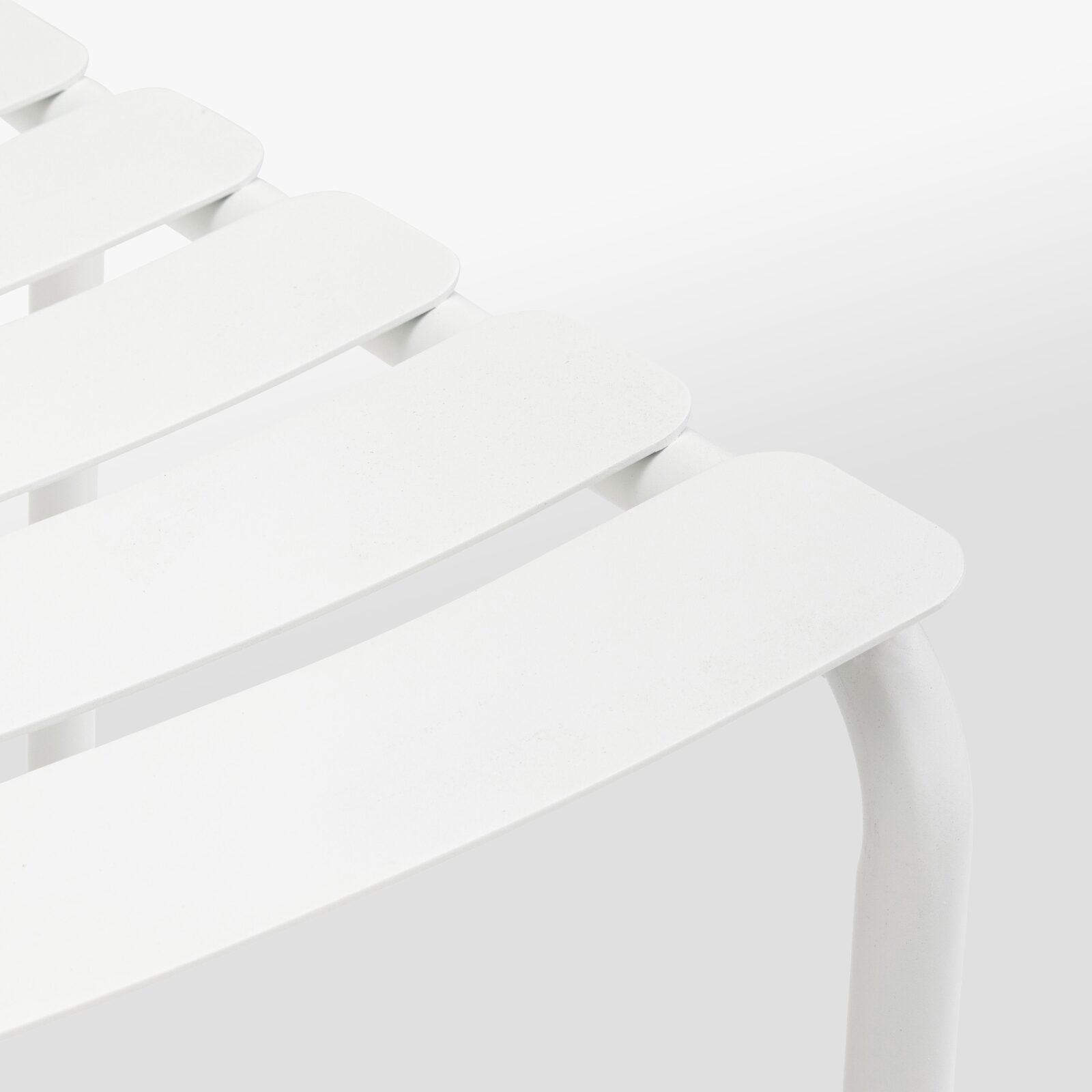 Rechteckiger Terrassentisch 185 x 92 cm und 8 Aluminiumstühle