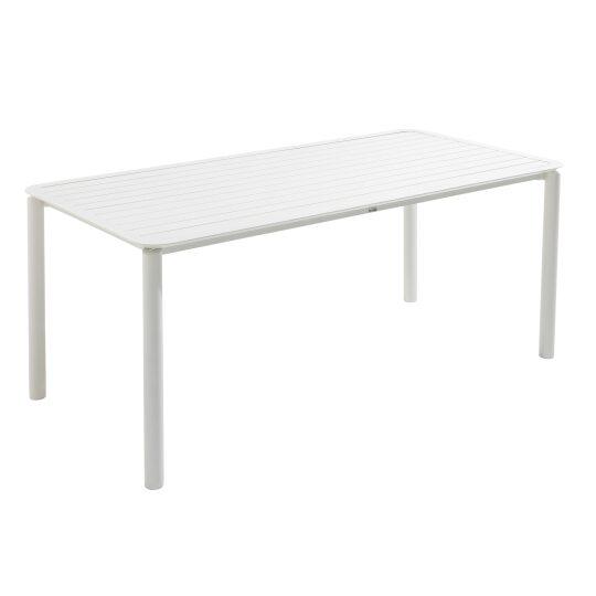 Rechteckiger Terrassentisch aus Aluminium