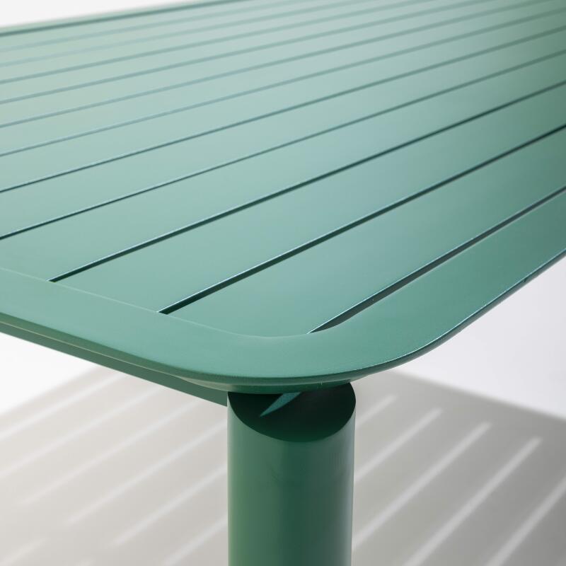 Rechteckiger Terrassentisch aus Aluminium (5/7)