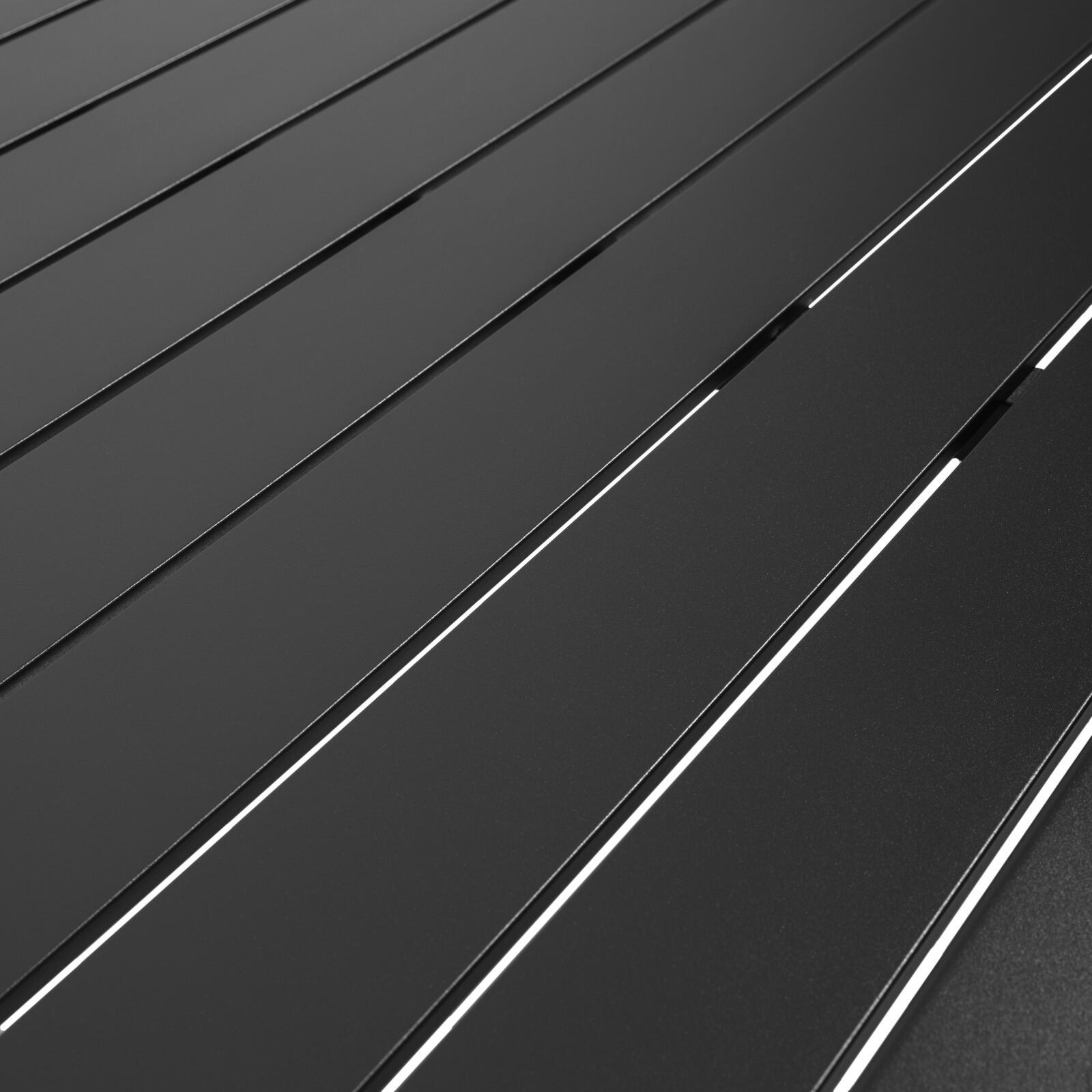 Rechteckiger Terrassentisch aus Aluminium Rechteckiger Terrassentisch aus Aluminium