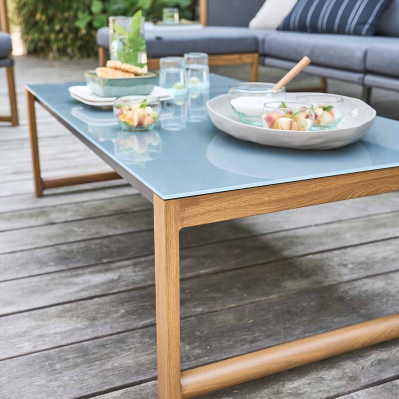 Gartenlounge-Set mit 5 Sitzplätzen, Ecksofa und Sesseln 