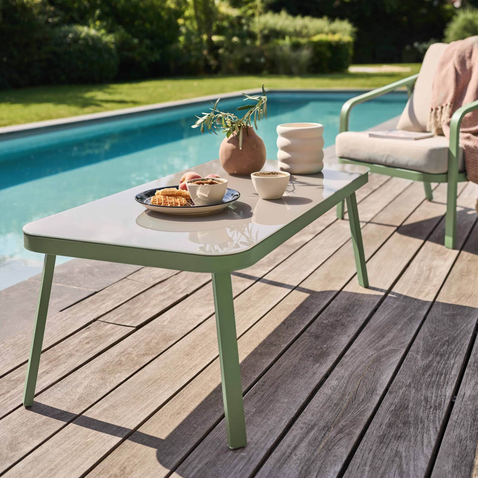 5-Sitzer-Gartenmöbel aus Aluminium