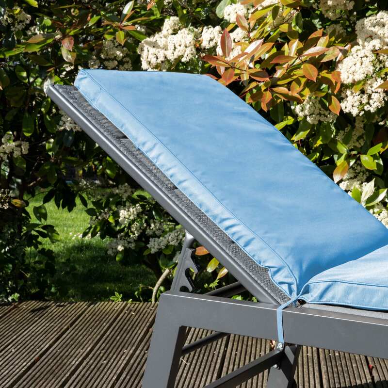 Einfarbige Sonnenliegenmatratze