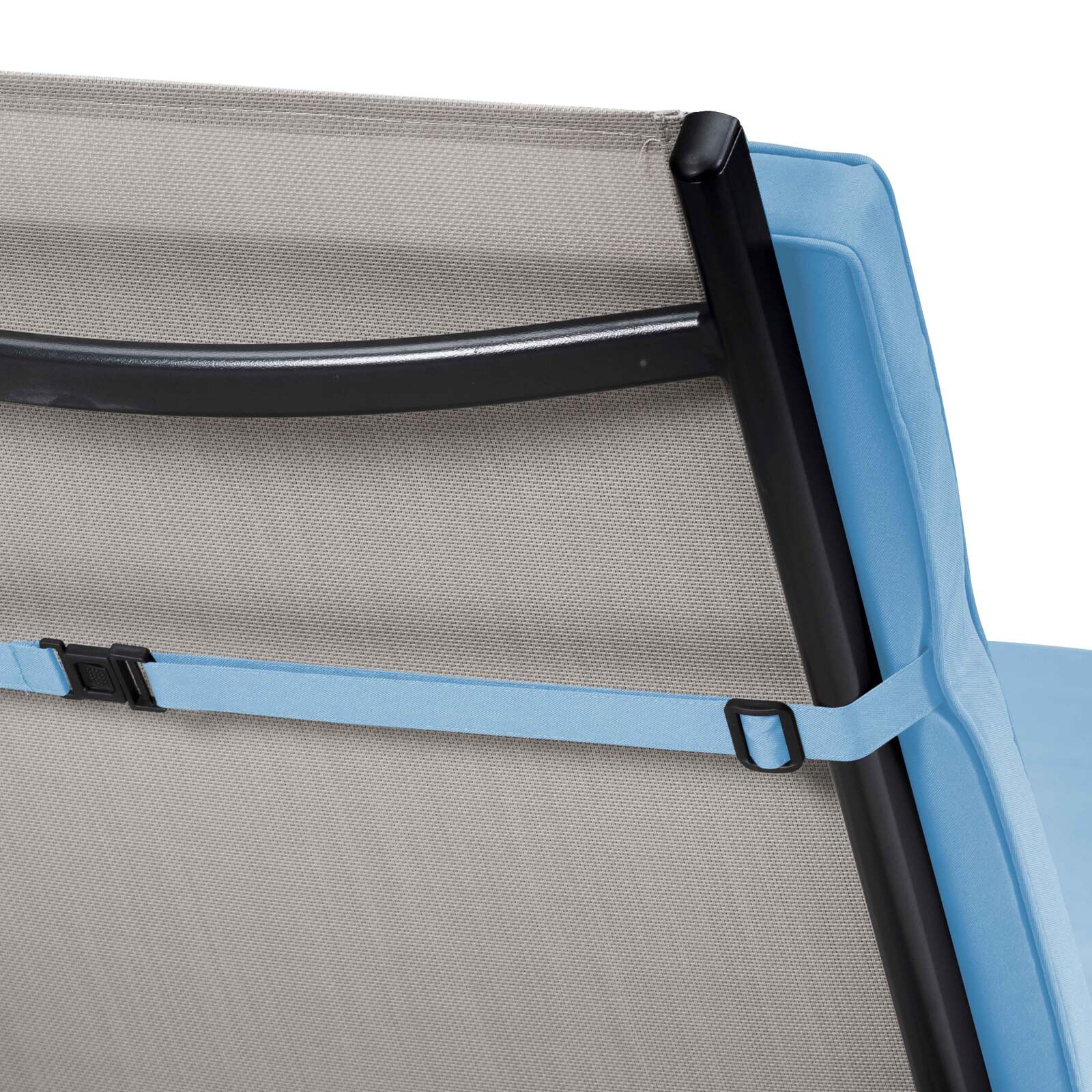 Set aus 2 einfarbigen Liegestuhlkissen 