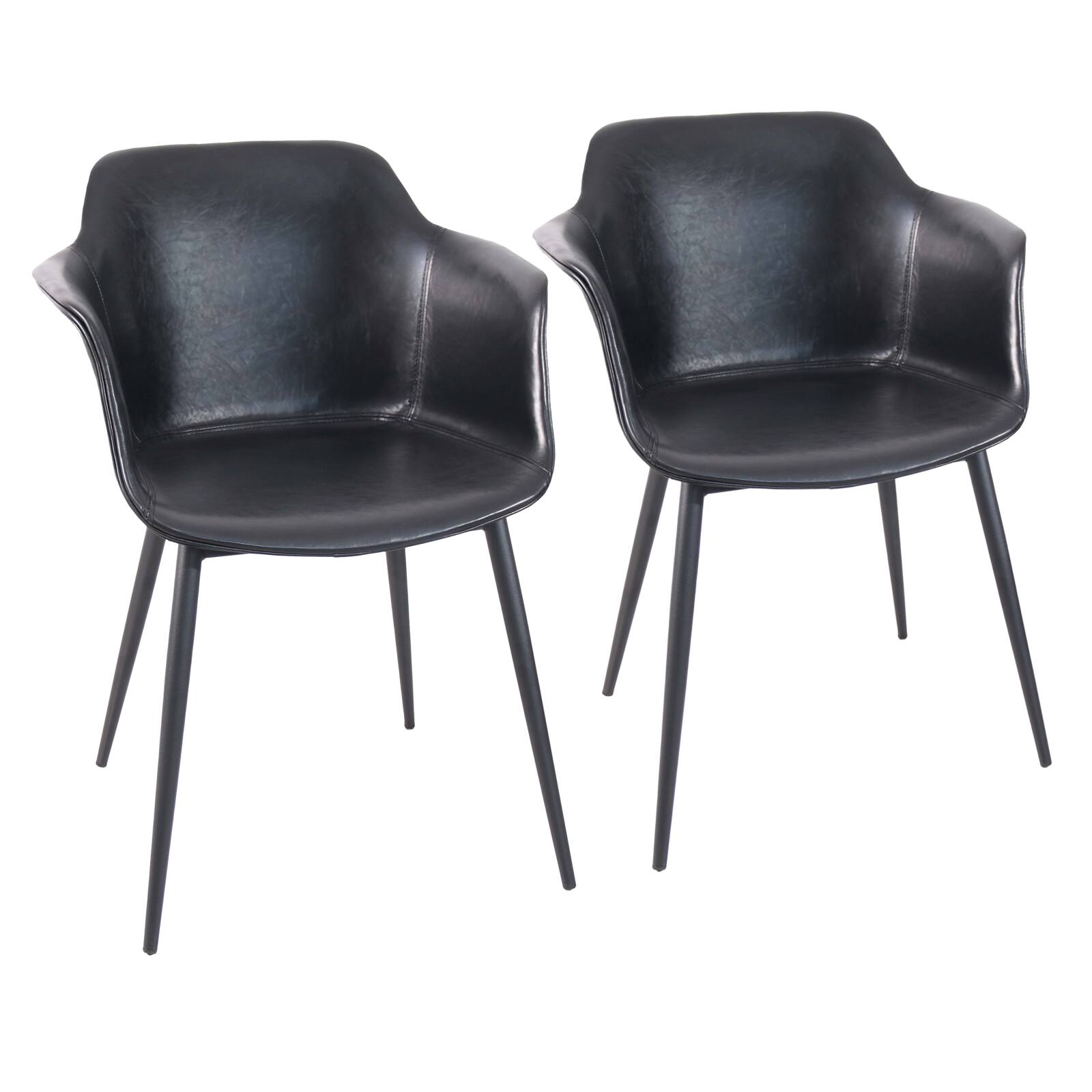 Set mit 2 industriellen Sesseln aus Polypropylen