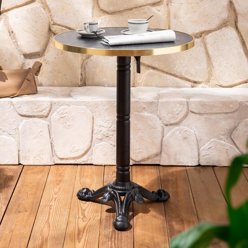 Tischbein mit Kippsystem 72 cm aus Gusseisen