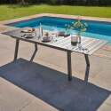 Table de jardin à rallonge extensible 216/298 cm en aluminium