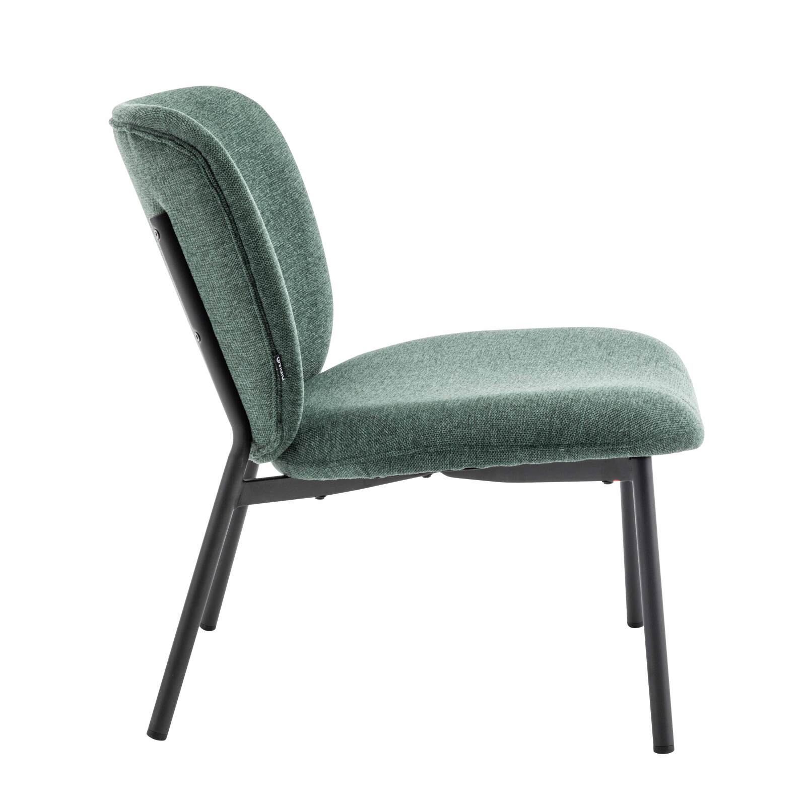 Set mit 2 Sesseln aus Stahl und Stoff