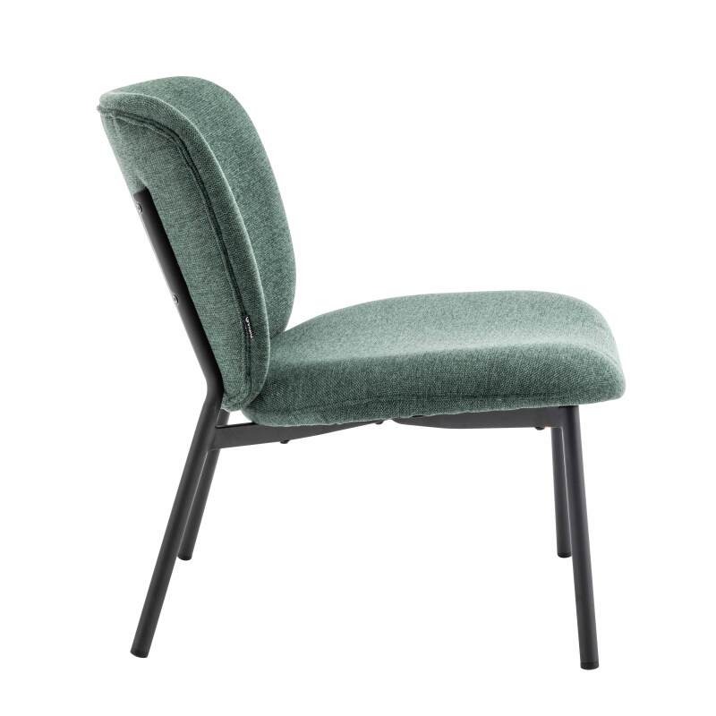 Set mit 2 Sesseln aus Stahl und Stoff (3/6)