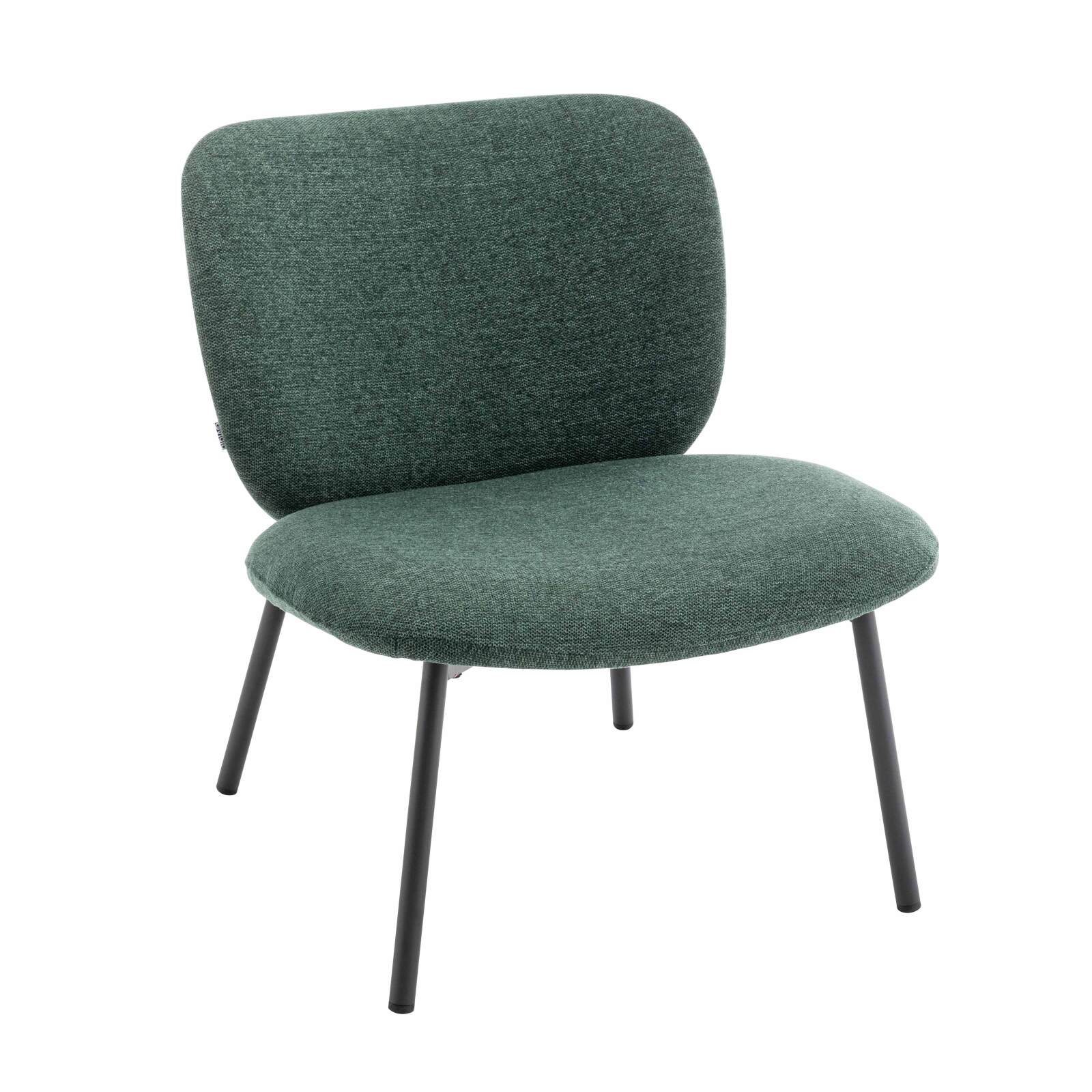 Set mit 2 Sesseln aus Stahl und Stoff