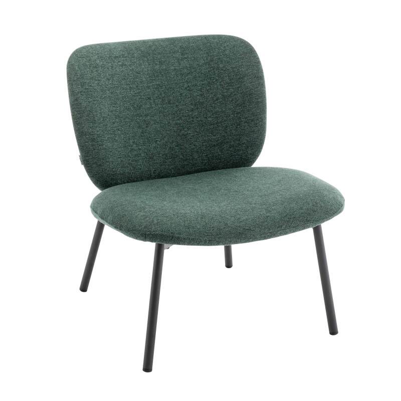 Set mit 2 Sesseln aus Stahl und Stoff (2/6)