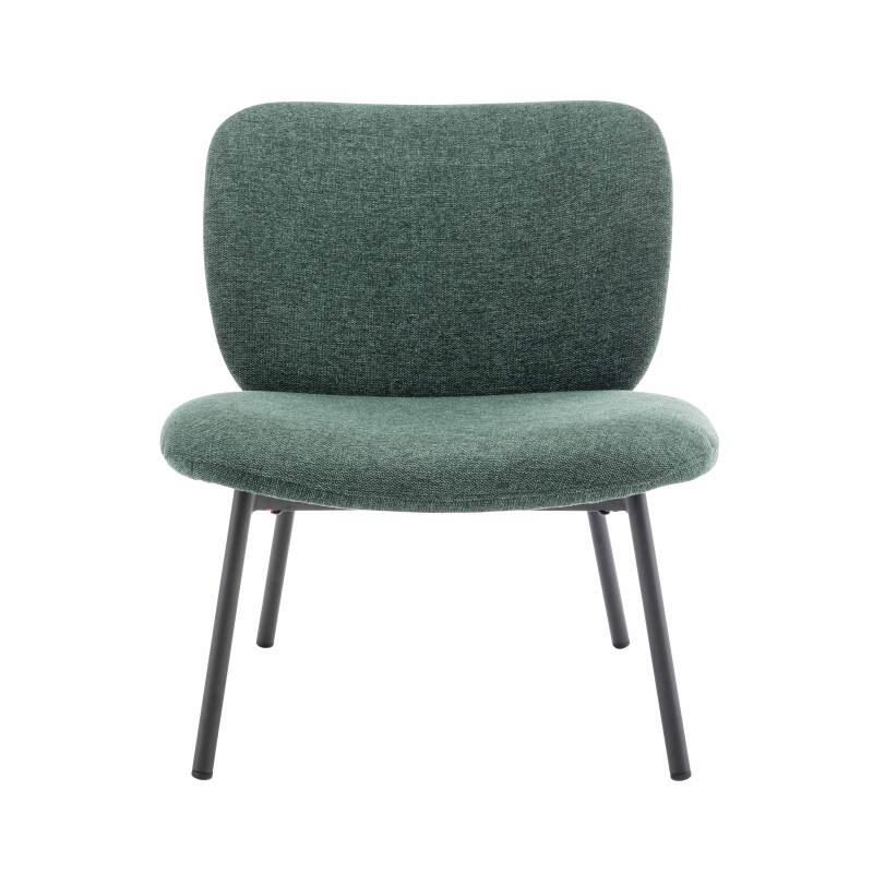 Set mit 2 Sesseln aus Stahl und Stoff (5/6)