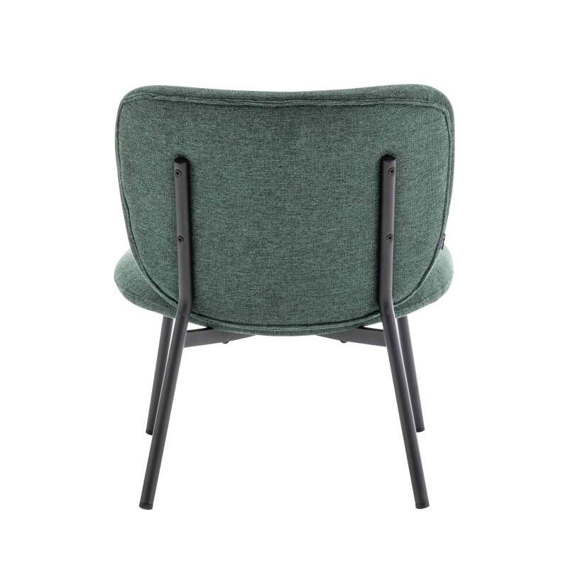 Set mit 2 Sesseln aus Stahl und Stoff (4/6)