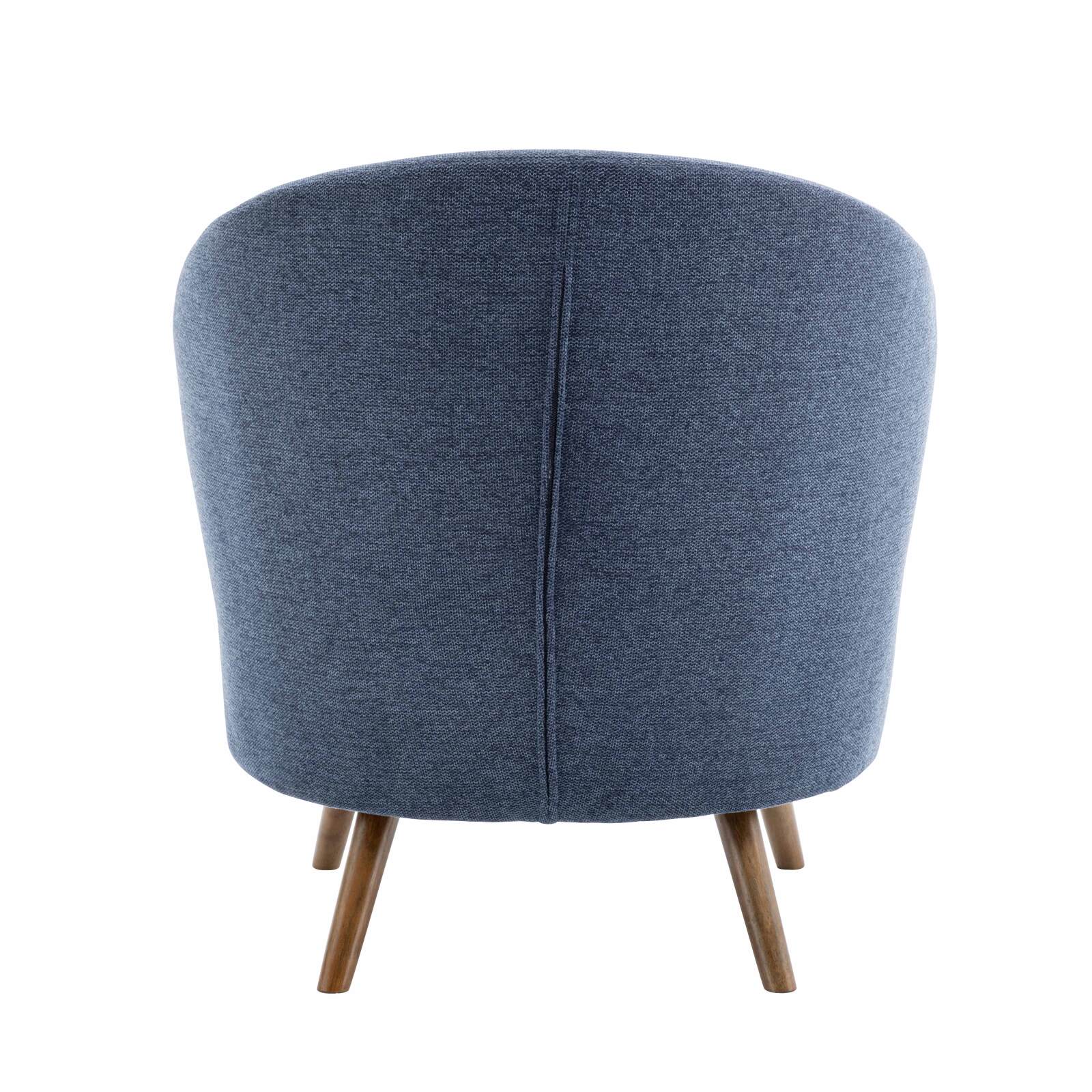 Relaxsessel aus Gummiholz und Stoff Relaxsessel aus Gummiholz und Stoff