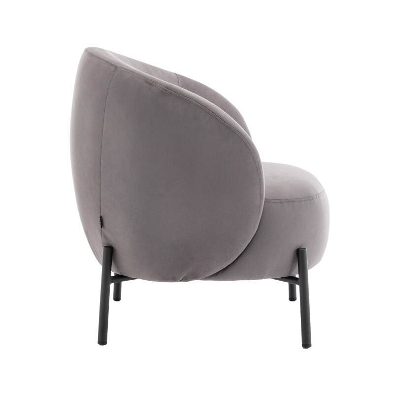 Relaxsessel aus Metall und Stoff