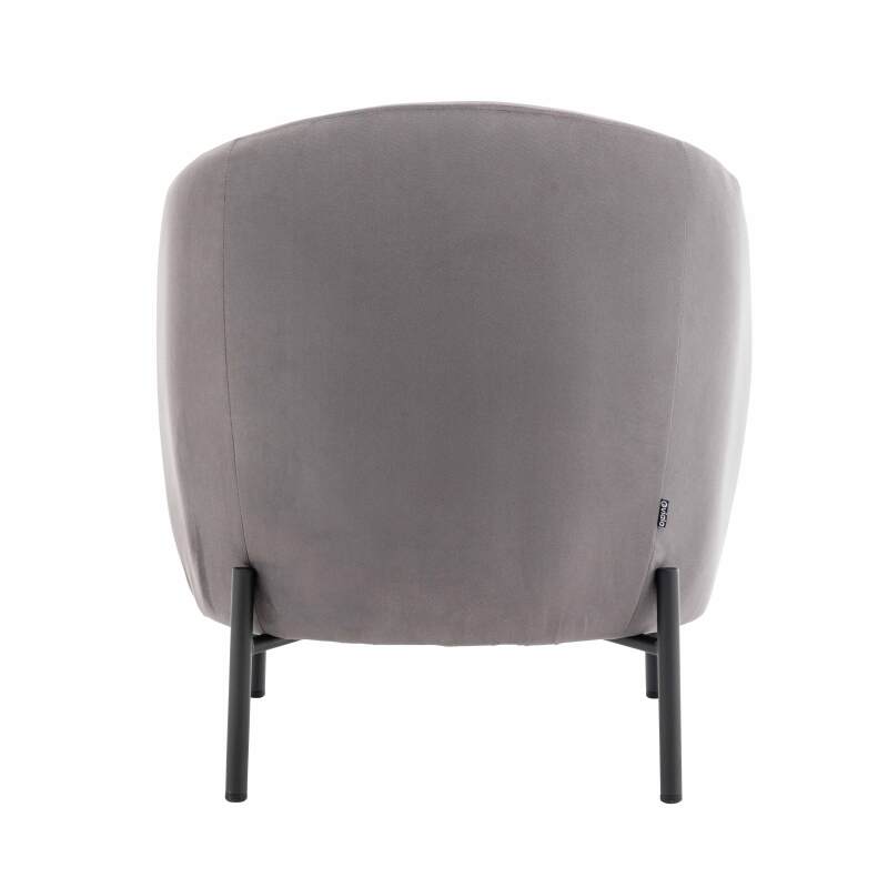 Relaxsessel aus Metall und Stoff