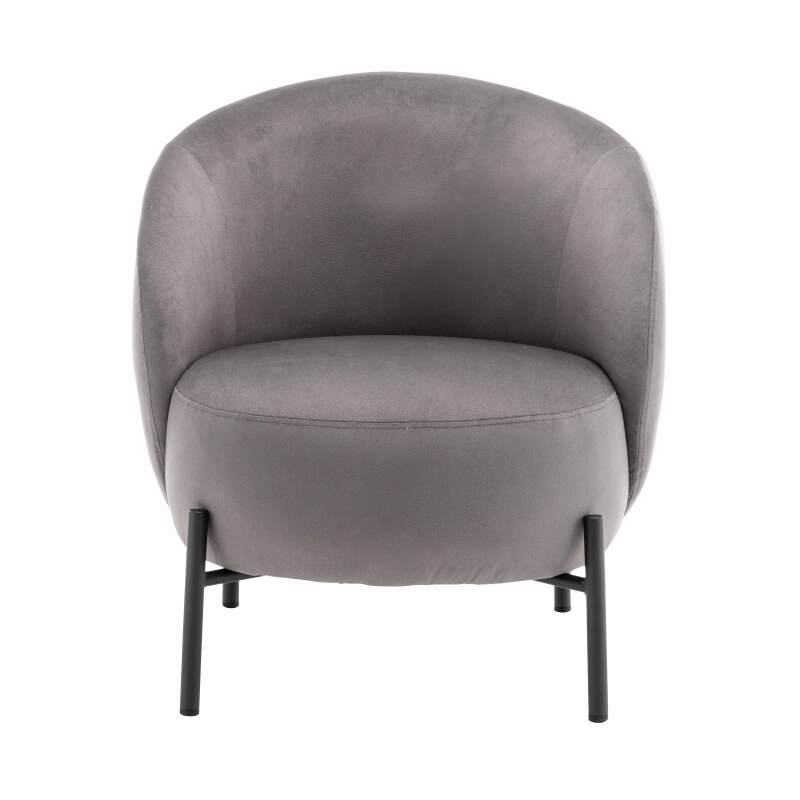 Relaxsessel aus Metall und Stoff