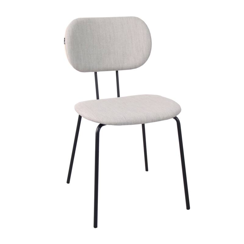 Set mit 2 Designerstühlen aus Stahl und Holz