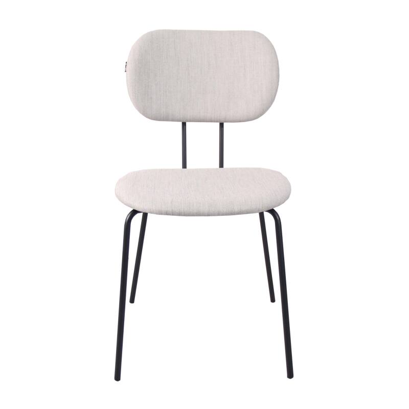 Set mit 2 Designerstühlen aus Stahl und Holz