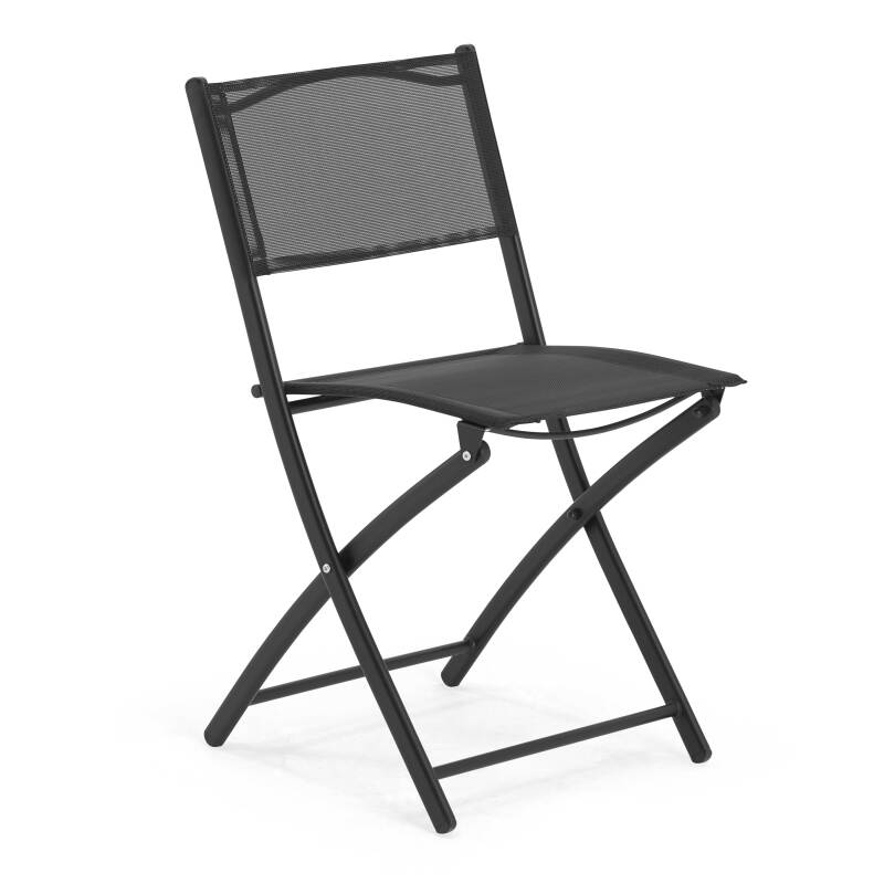 Rechteckiger Gartentisch 130 x 80 cm und 4 klappbare Stühle  (4/7)