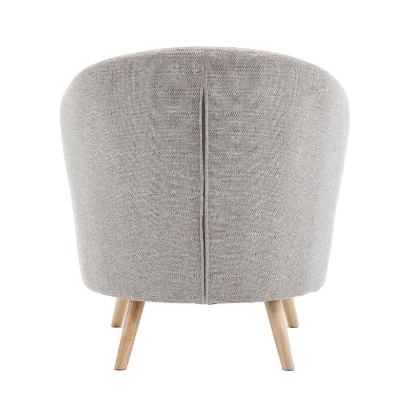 Relaxsessel aus Holz und Stoff