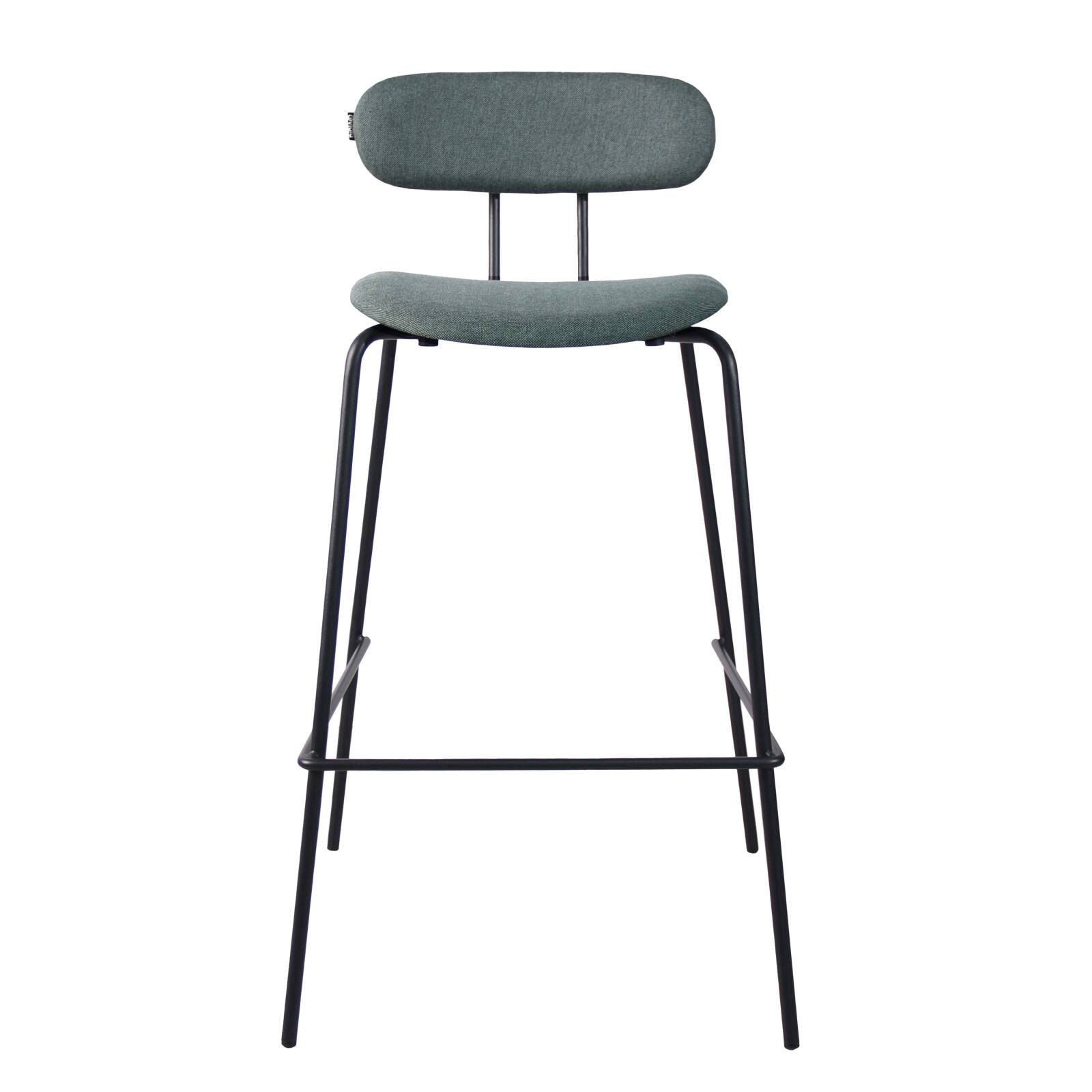 Set mit 2 Hochstühlen aus Stahl und Holz Set mit 2 Hochstühlen aus Stahl und Holz