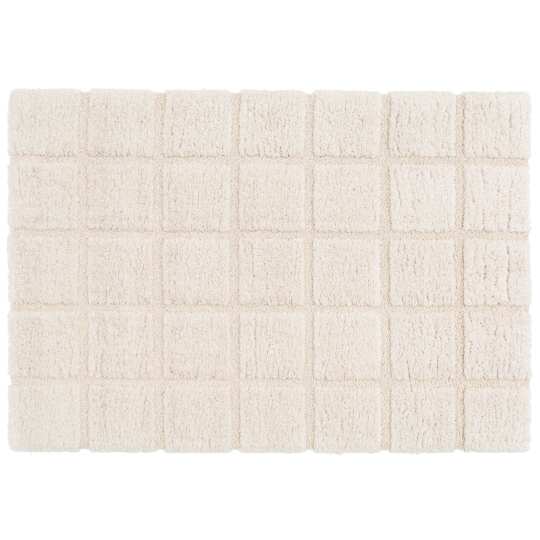 Rechteckiger Hochflorteppich aus recyceltem Polyester