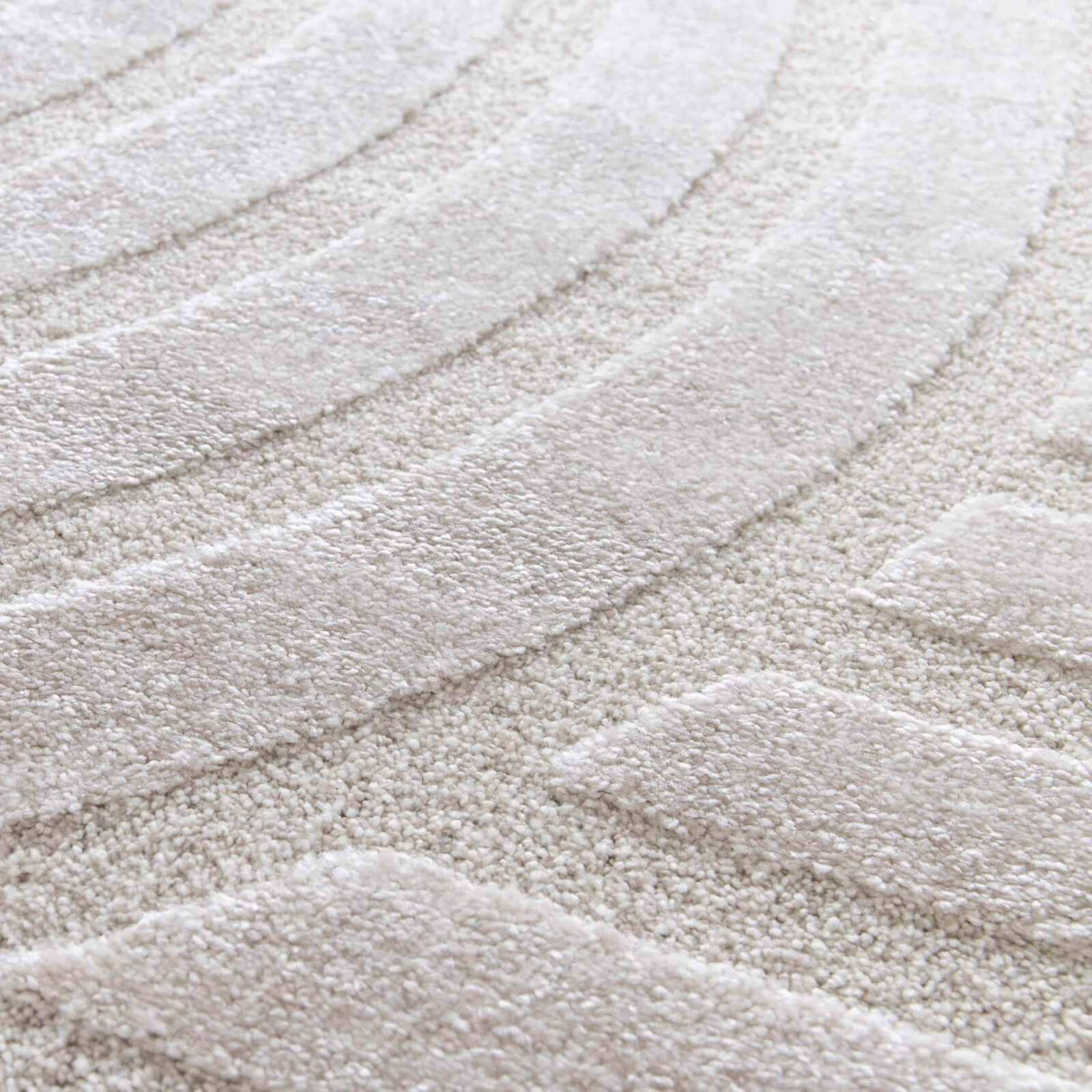 Rechteckiger Hochflorteppich aus Polyester und Polypropylen