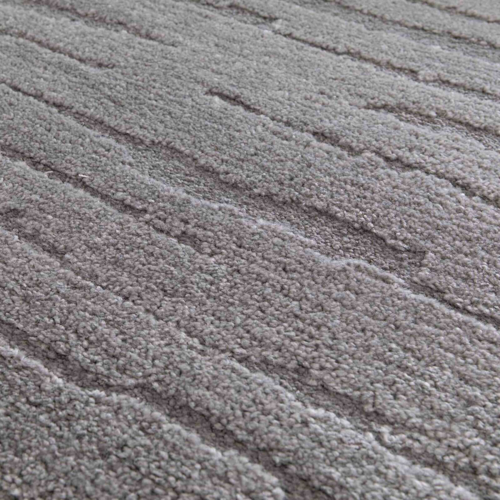 Rechteckiger Hochflorteppich aus Polyester und Polypropylen