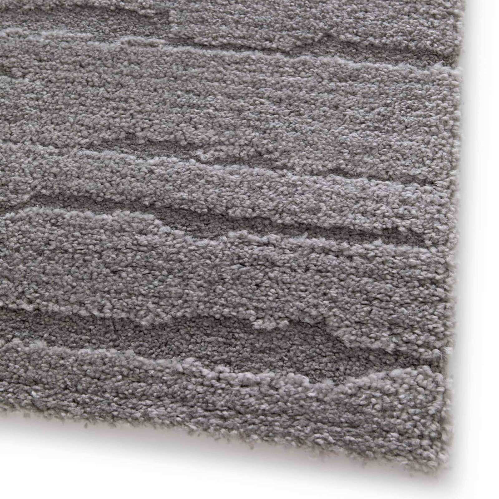 Rechteckiger Hochflorteppich aus Polyester und Polypropylen