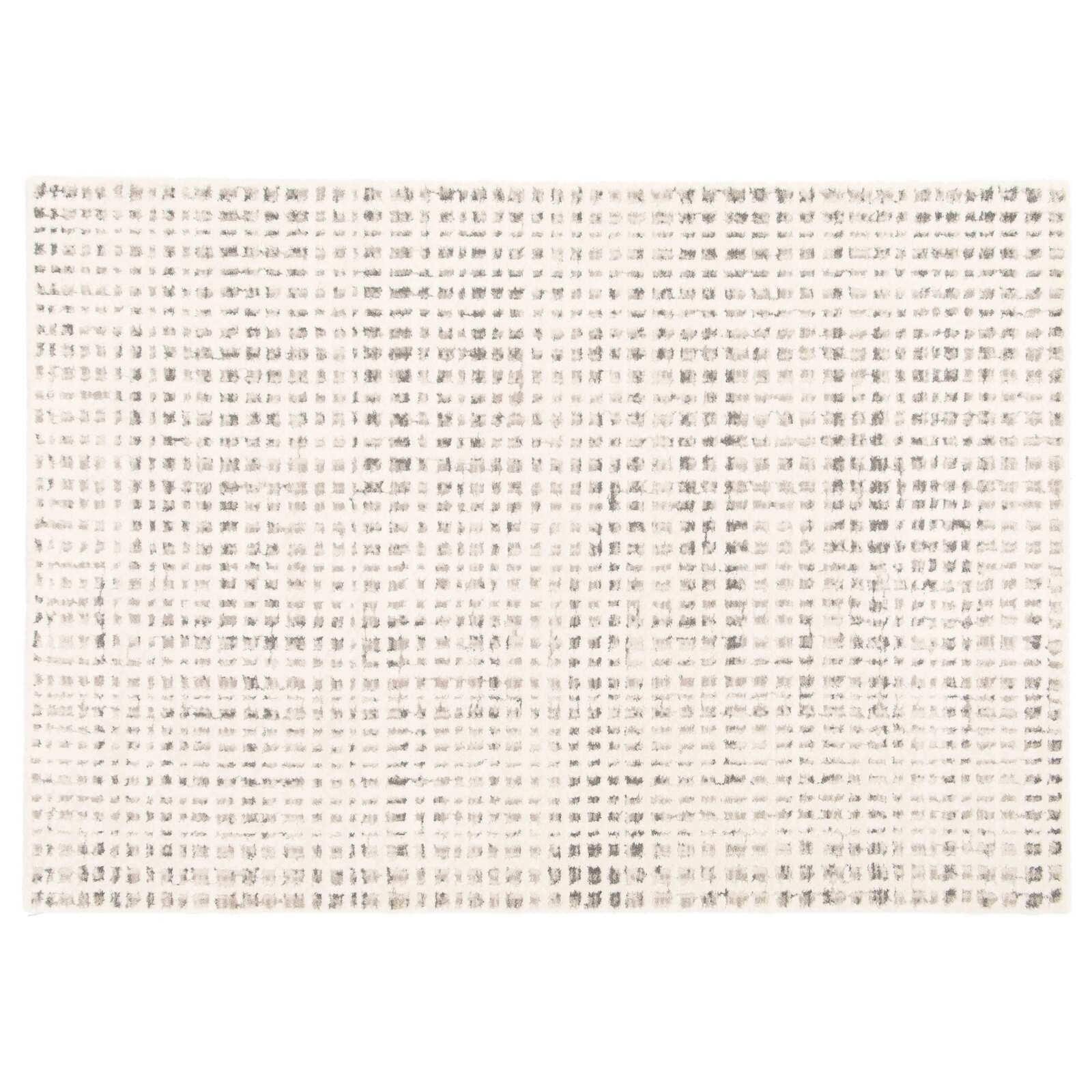 Rechteckiger Hochflorteppich aus Polyester und Polypropylen