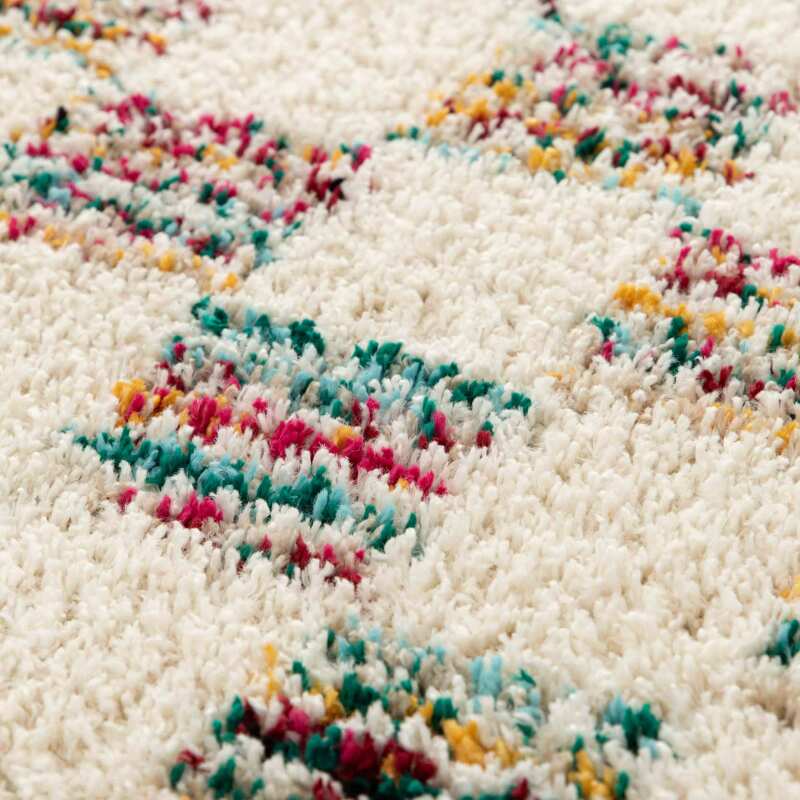 Rechteckiger Shaggy-Teppich aus Polypropylen