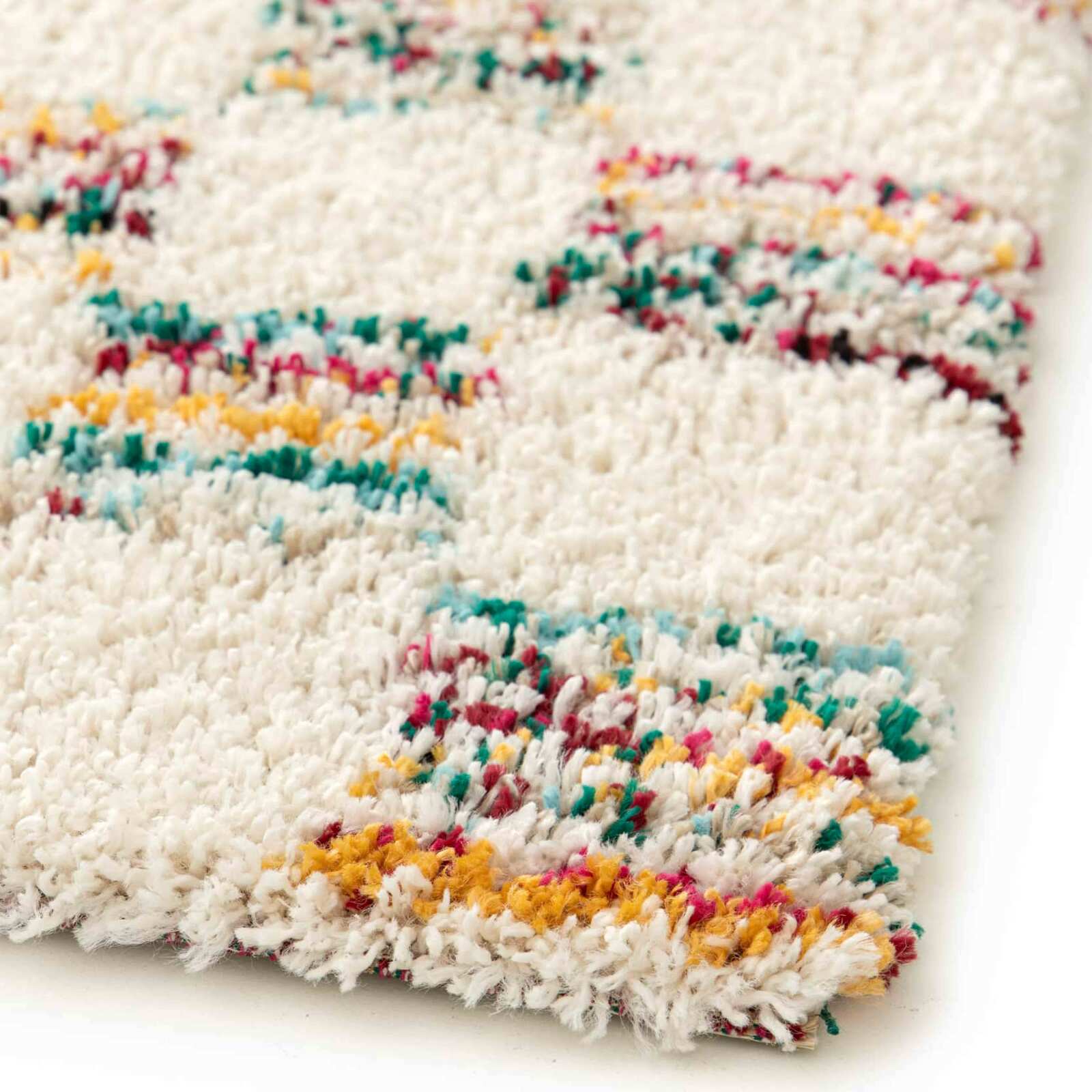 Rechteckiger Shaggy-Teppich aus Polypropylen