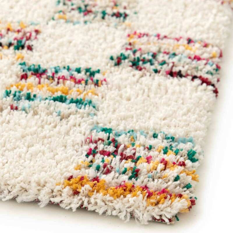 Rechteckiger Shaggy-Teppich aus Polypropylen