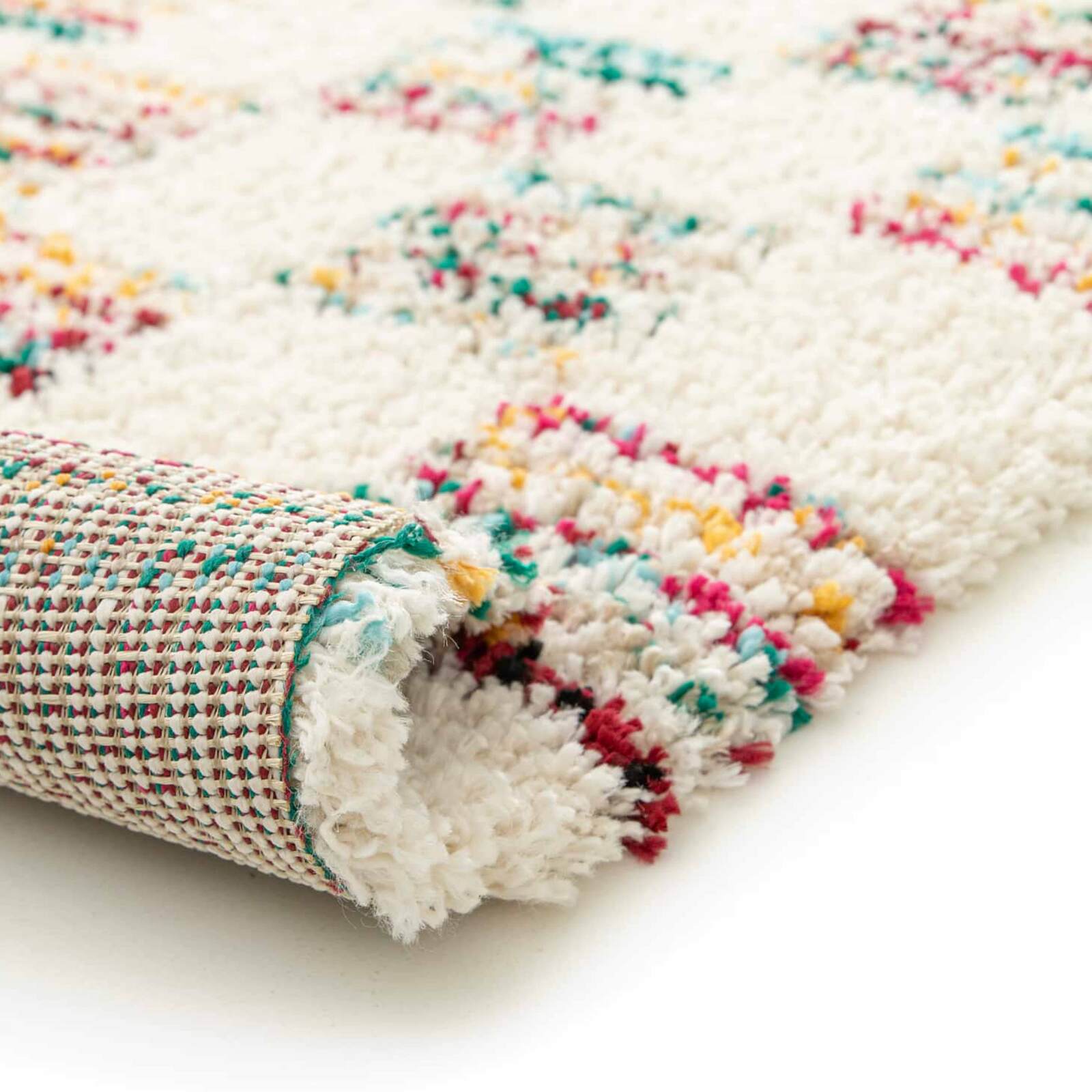 Rechteckiger Shaggy-Teppich aus Polypropylen