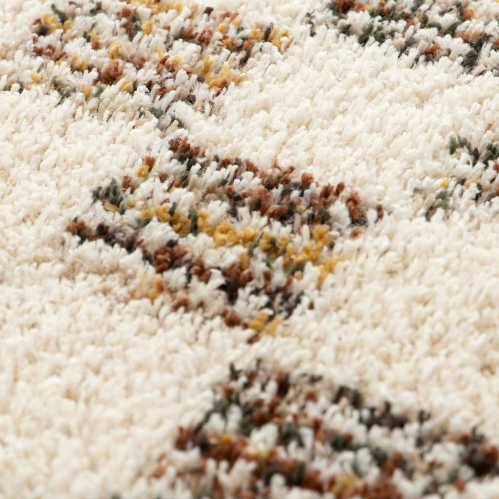 Rechteckiger Shaggy-Teppich aus Polypropylen