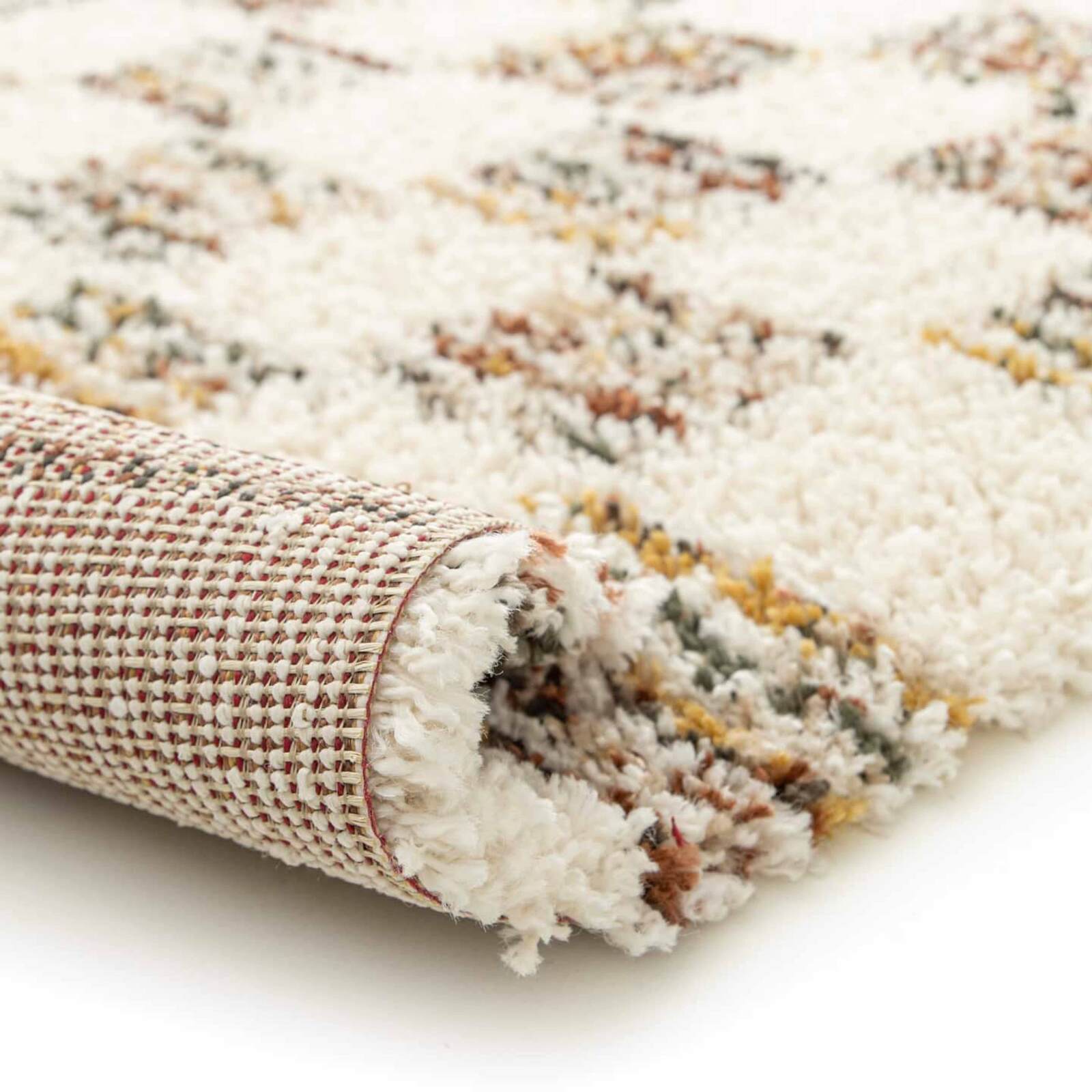 Rechteckiger Shaggy-Teppich aus Polypropylen