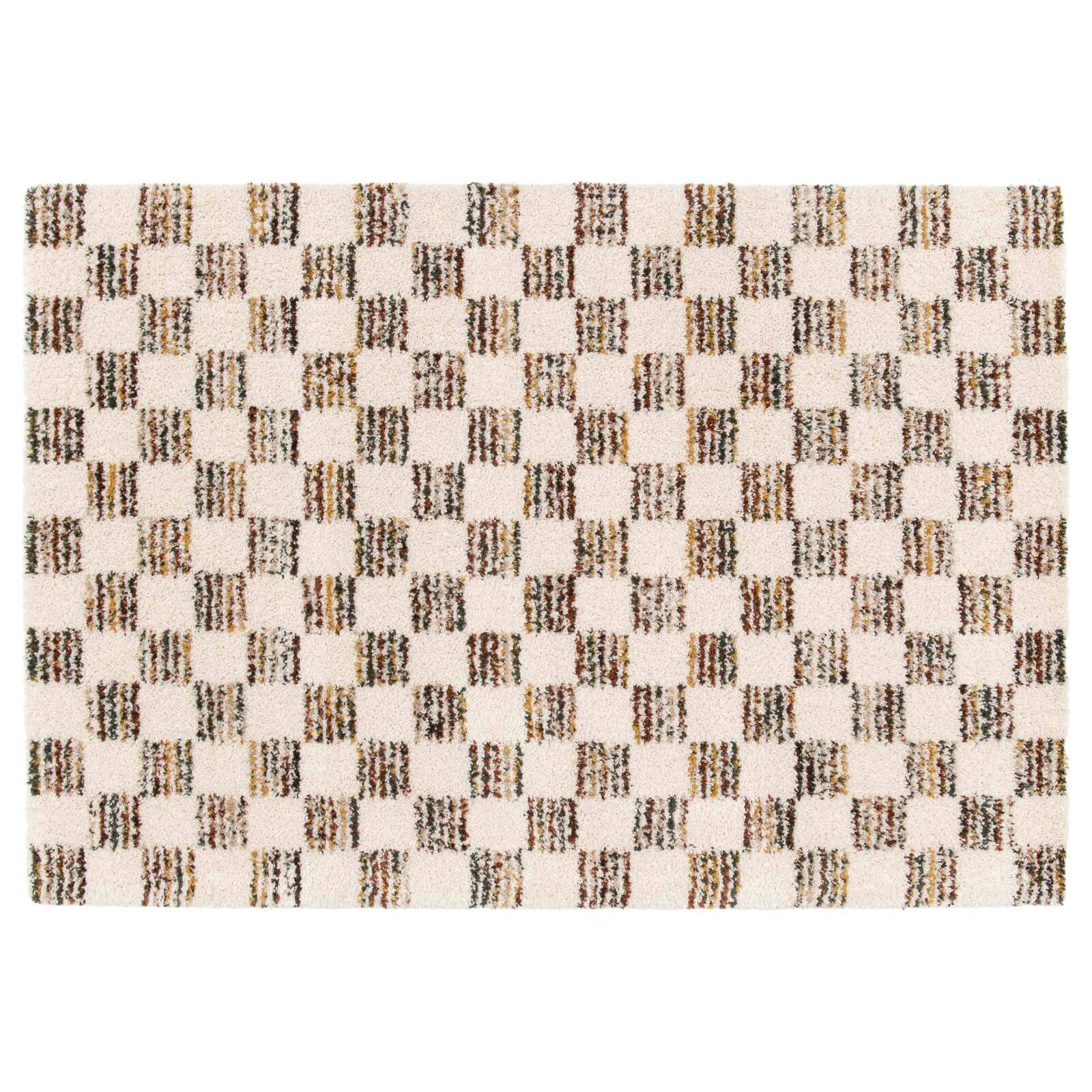 Rechteckiger Shaggy-Teppich aus Polypropylen