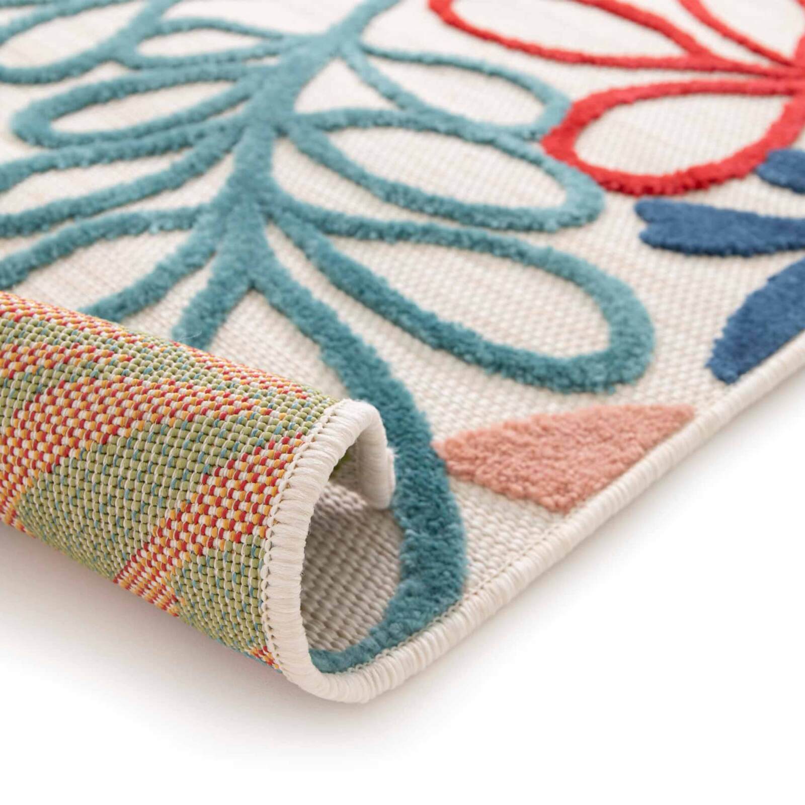 Rechteckiger Teppich aus Polypropylen