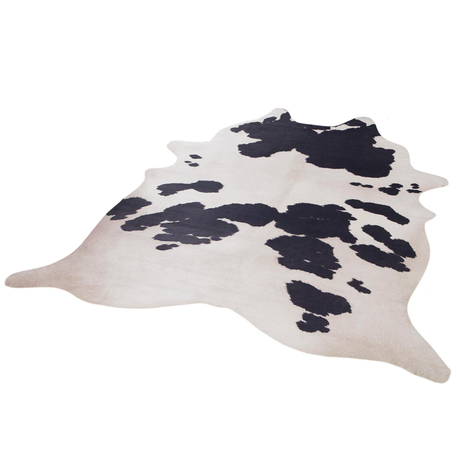 Teppich aus Rindslederimitat, 155 x 190 cm