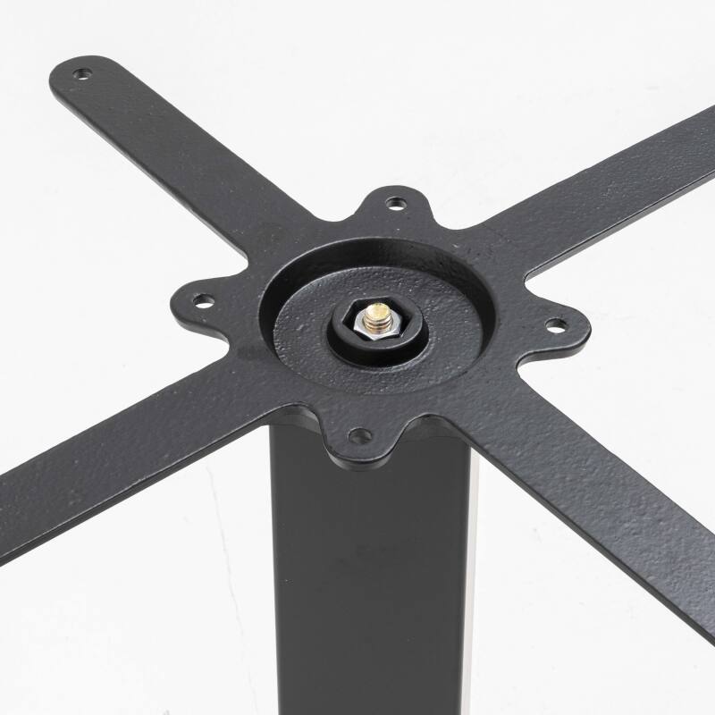 Tischbein aus Stahl und Gusseisen 45 x 73 cm