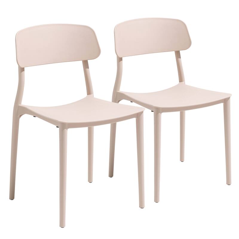 2er-set Terrassenstühle aus Kunststoff