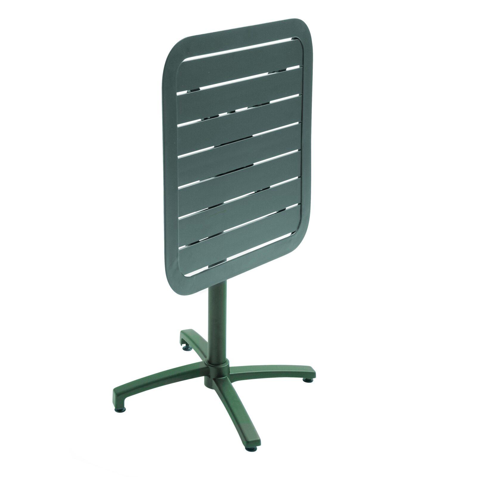 70x70 cm neigbarer Aluminium-Terrassentisch