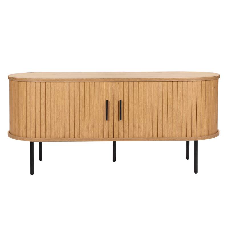 TV-Schrank aus Melamin und Stahl 120 cm (2/7)