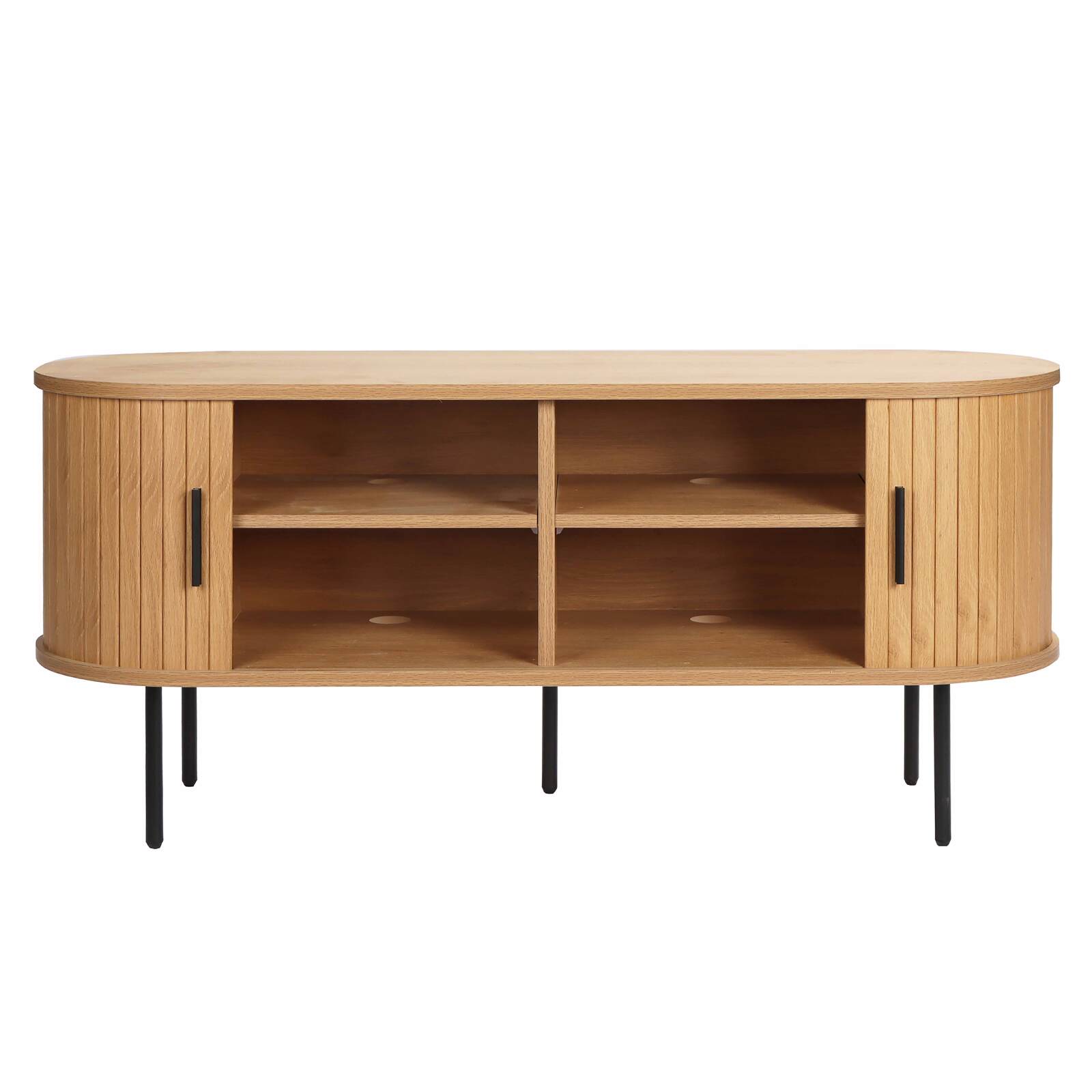 TV-Schrank aus Melamin und Stahl 120 cm