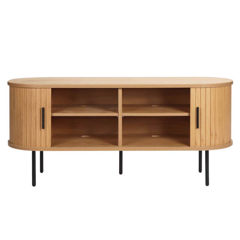 TV-Schrank aus Melamin und Stahl 120 cm (3/7)