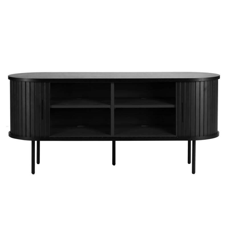 TV-Schrank aus Melamin und Stahl 120 cm